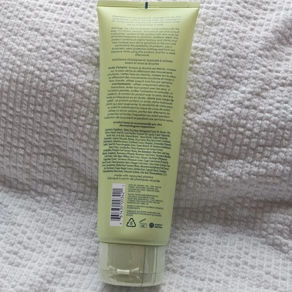 Skinfix Resurface+ Glycolic Renewing Scrub exfoliating body scrub 8 fl.oz.